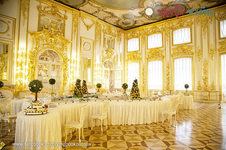 เที่ยวพระราชวังแคทเธอรีน Catherine Palace, St. Petersburg รัสเซีย