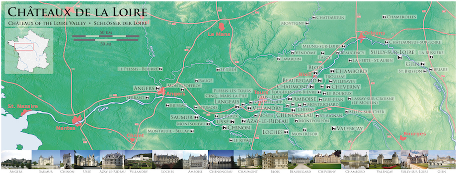 เที่ยวปราสาทลุ่มแม่น้ำลัวร์ Loire Valley Chateau ฝรั่งเศส