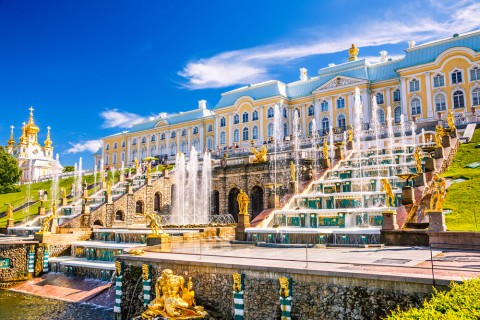 เที่ยวพระราชวังฤดูร้อน Peterhof, St. Petersburg รัสเซีย